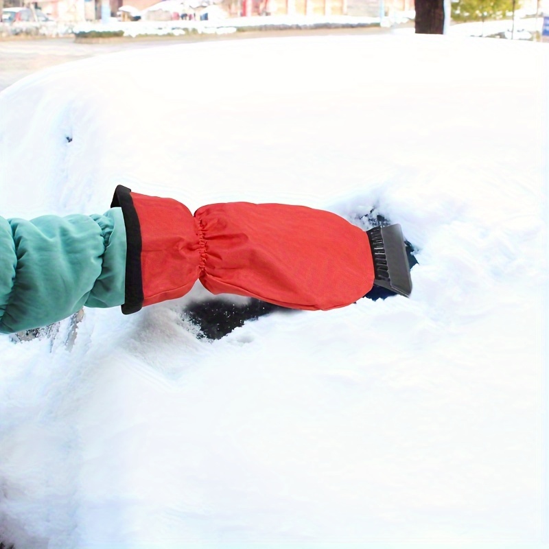 Car Snow Scraper Ice Scraper Glove Waterproof Handheld Auto - Temu