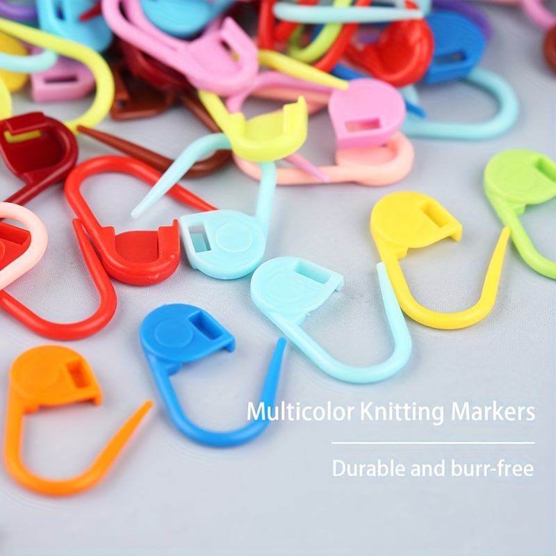 Multicolor Stitch Markers Knitting Crochet Locking - Temu