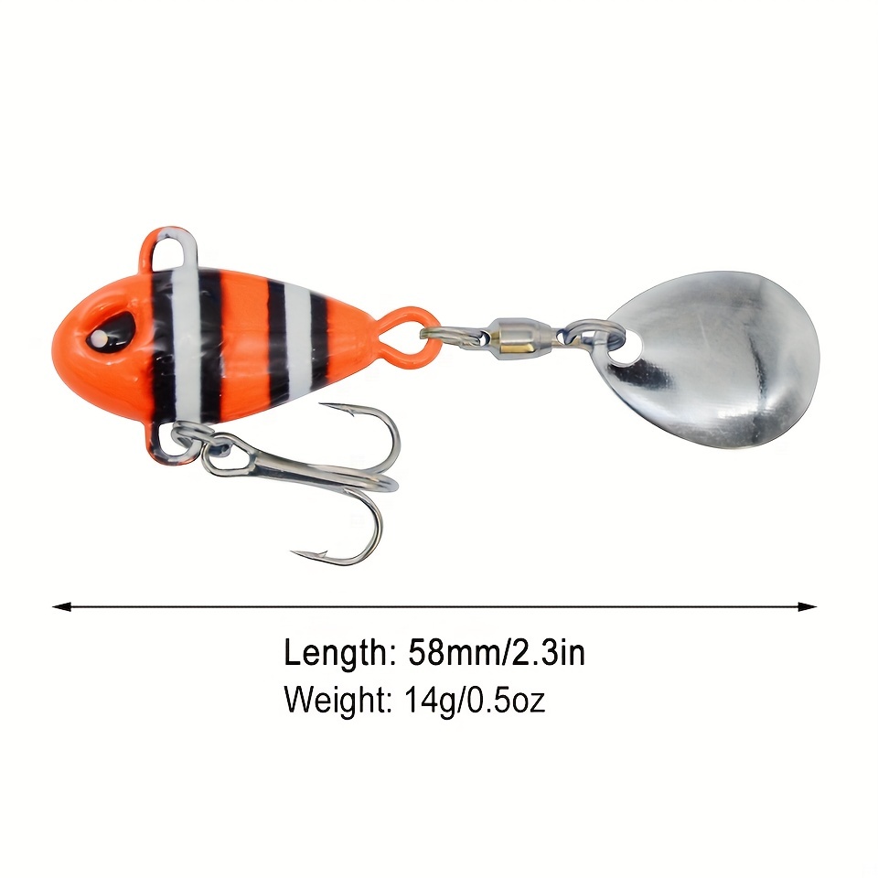 Fishing Lures Rotating Metal Vib Vibration Bait Spinner - Temu