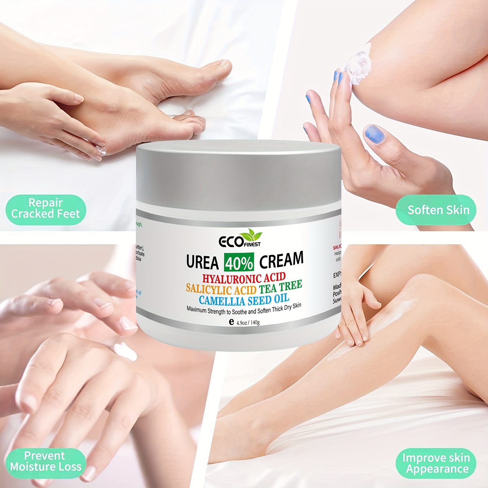 Urea Cream 40 + 2 Salicylic Acid 4 9 Oz Callus Corn Remover Foot Cream