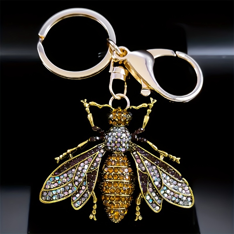 Porte Clés Strass Abeille Porte Clés Pour Femmes Cristal Cool