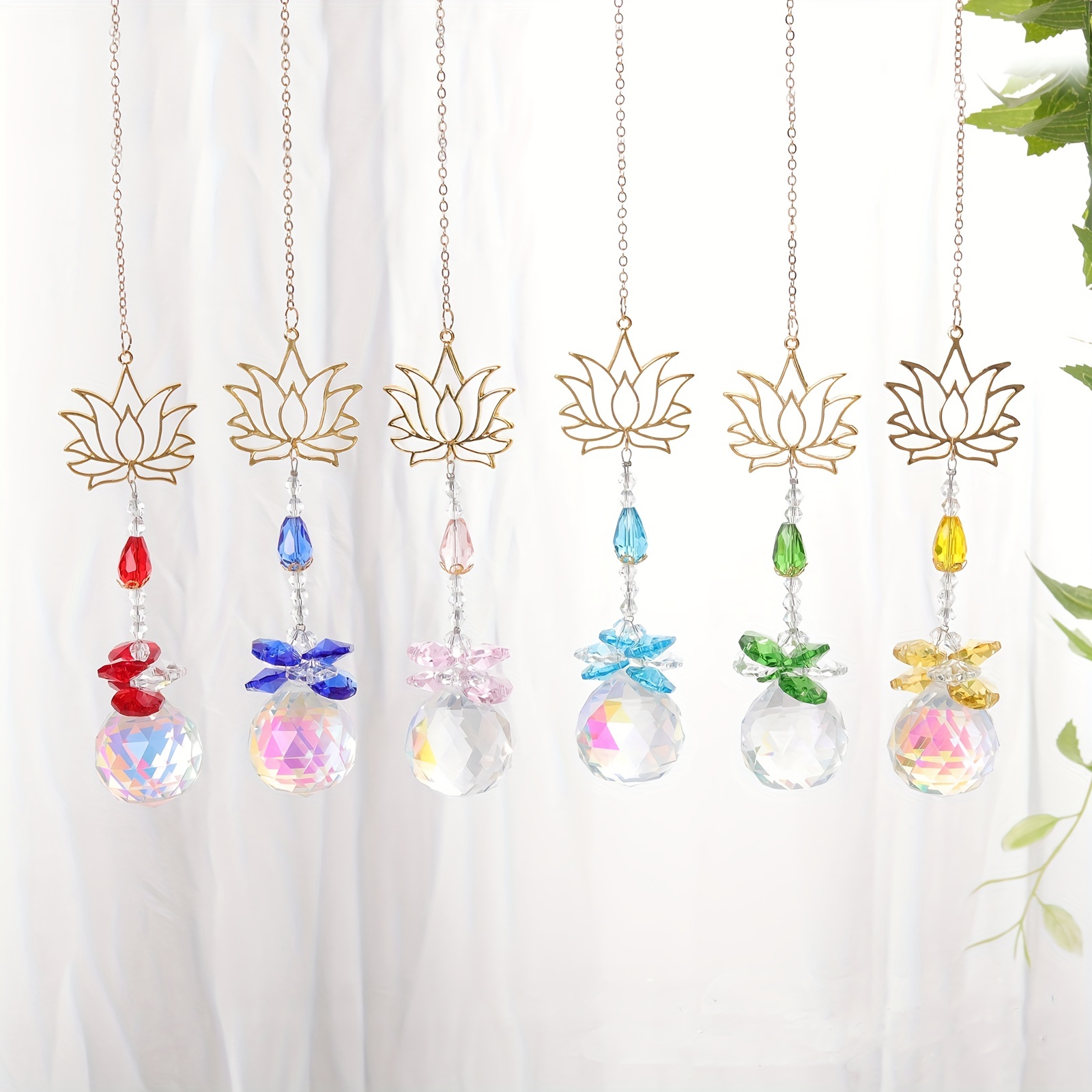 Attrape Soleil Suspendu En Cristaux Colorés Pour La Maison, Avec Pendentif  En Chaîne, Boules De Cristal Pour Fenêtre, Jardin, Fête De Noël, Décoration  De Mariage XB1 Du 2,73 €