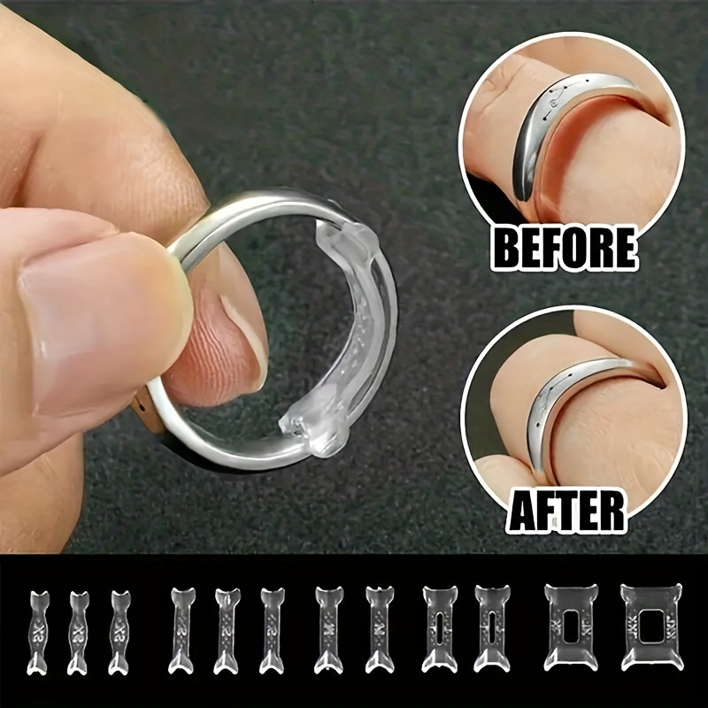 4pcs Ring Size Adjuster Invisible Clear Ring Sizer Jewelry Fit Reducer Guard US