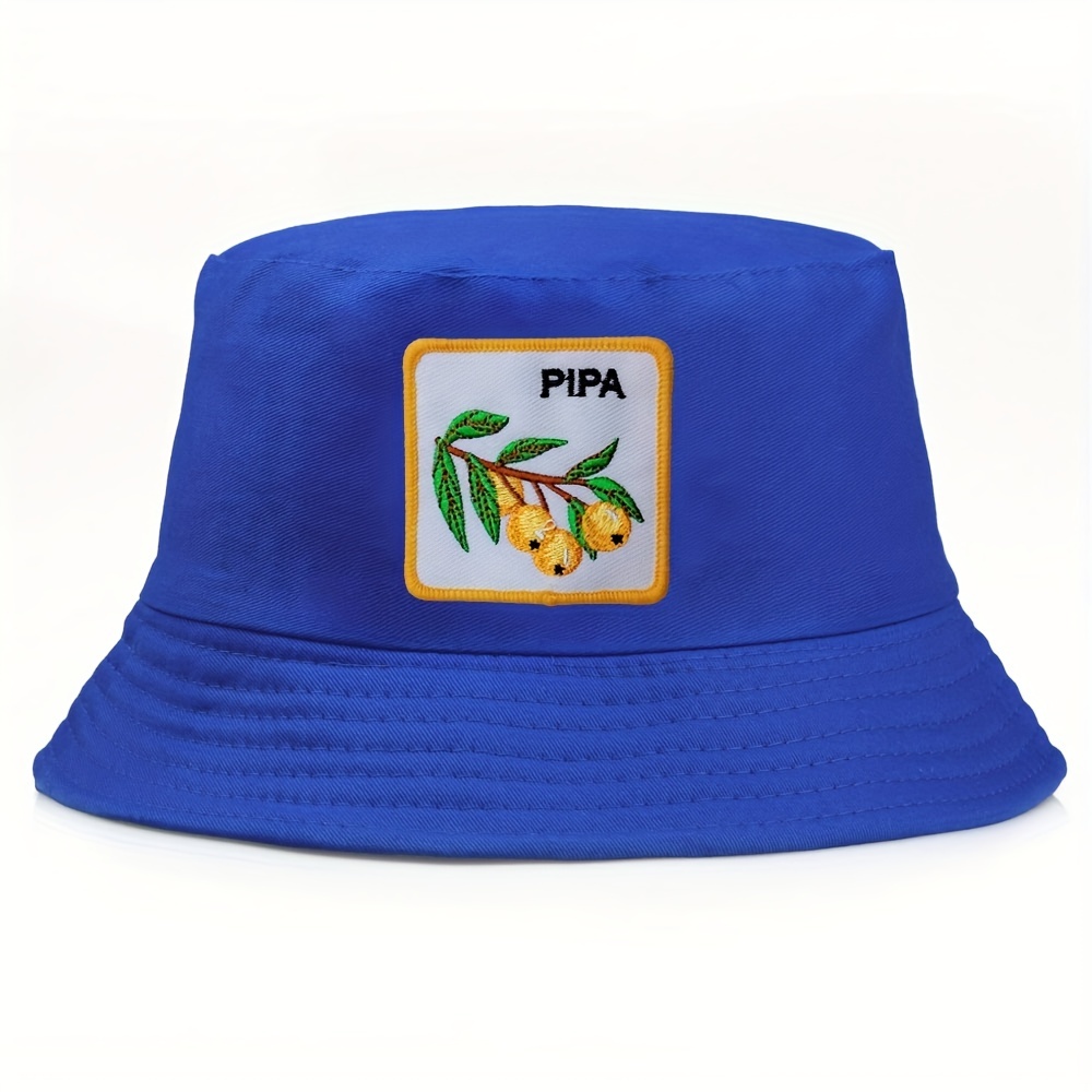 Unisex Casual Mens Pipa Embroidery Bucket Hat Summer Outdoor - Temu