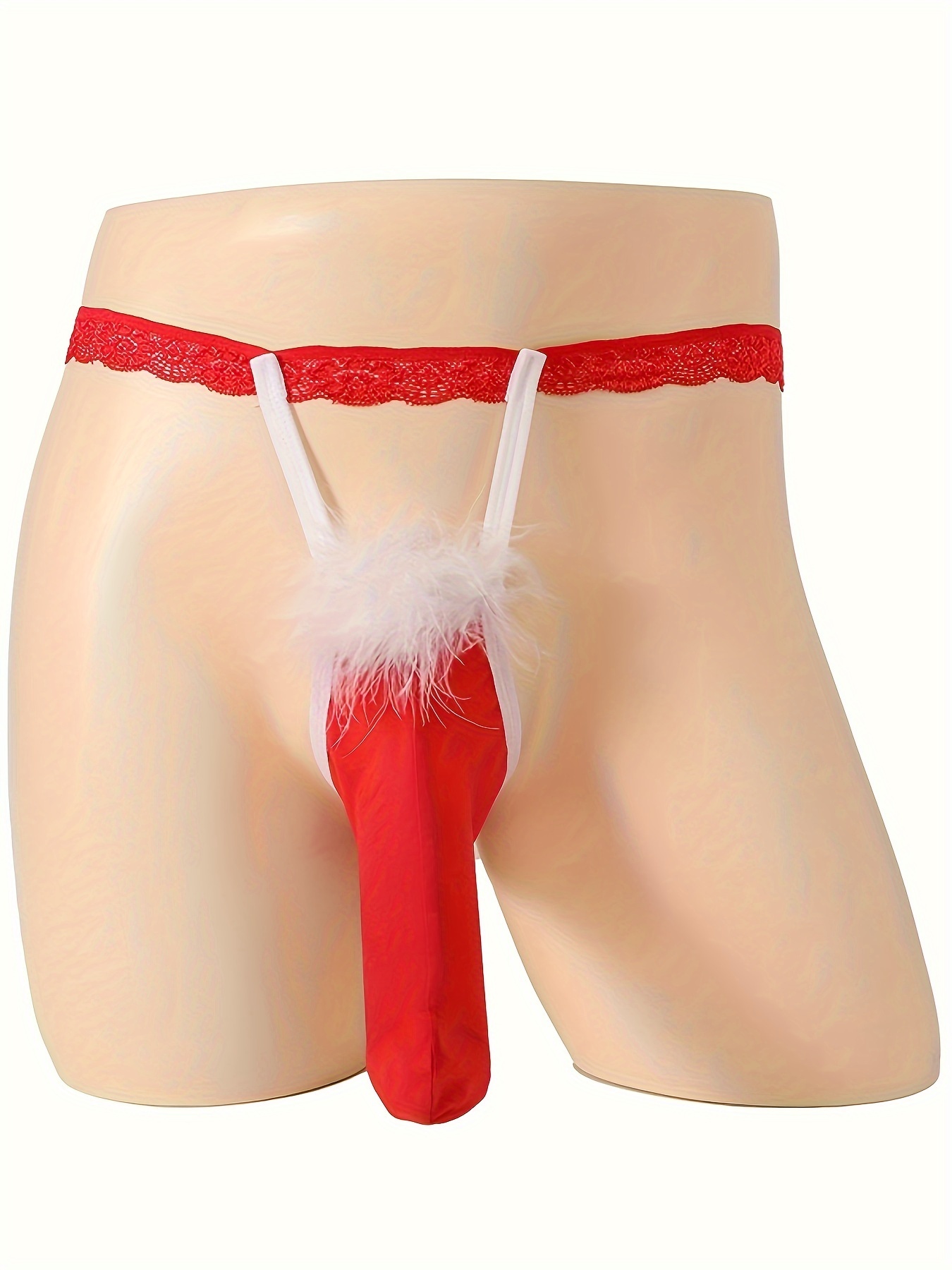 Christmas Men Erotic Lingerie Briefs Elk G-string Thongs Strappy Sexy  Underwear