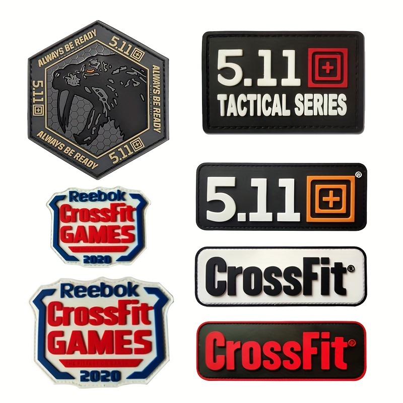 Parche táctico de PVC 3D para CrossFit, insignias militares de