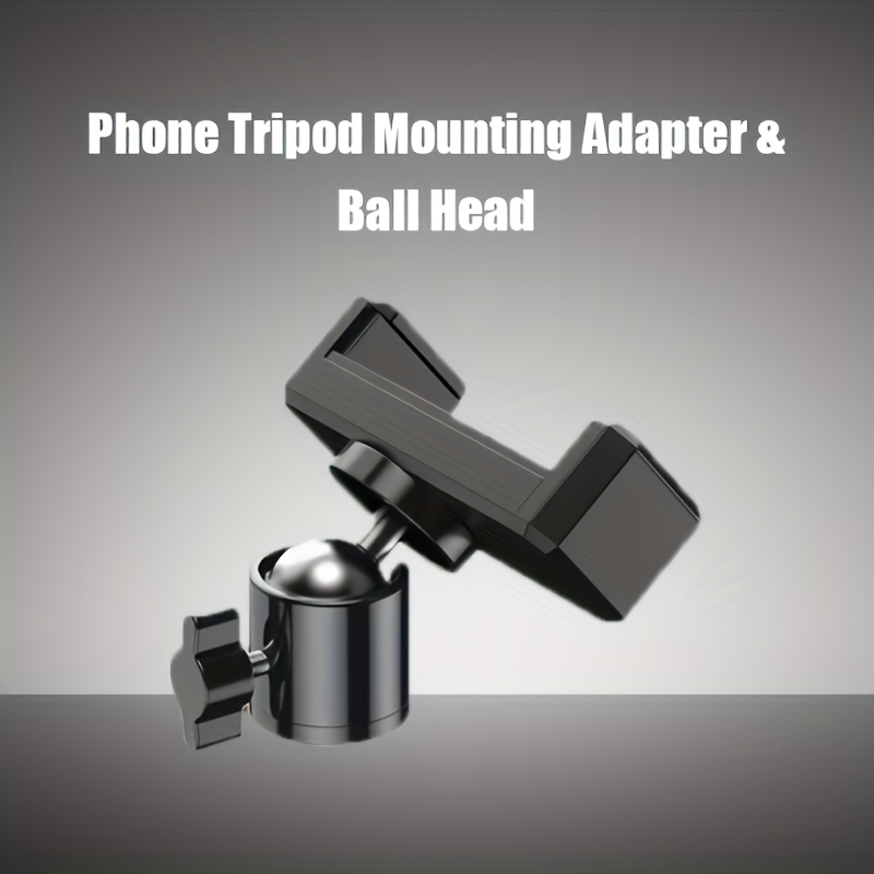 Phone Clamp Tripod Mount Adapter Smartphone Clip Screw Hole - Temu