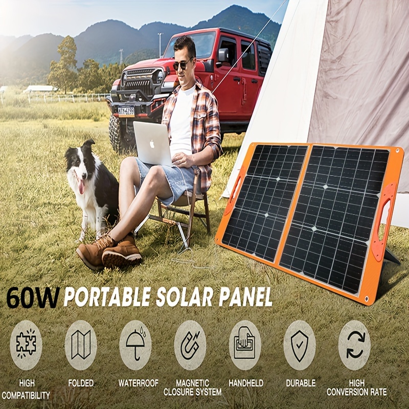 Kit de Inversor Solar, Inversor de 300 W, Controlador de Panel Solar, Kit  de Inversor, Protección Completa, Ahorro de Energía, Panel Solar  Monocristalino de 18 W para Acampar(Amarillo, 12V a 220V) 
