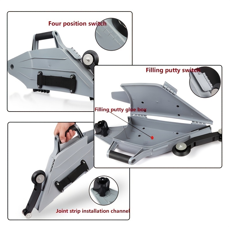 Gypsum Board Joint Tool With Quick Change Inside Corner Wheel Adjustable  Straps Tool Right/left Hand Operation