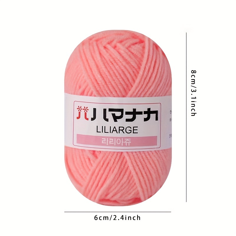 100% Acrylic 4 Strands Milk Cotton Yarn Soft Textured Hand - Temu