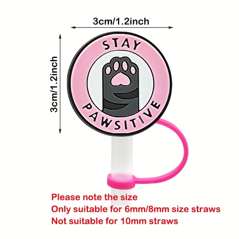 Kawaii Cat Silicone Straw Tips Cover - Creative Reusable Drinking Straw  Toppers For Kitchen, Dorm, And Back To School Supplies - Temu
