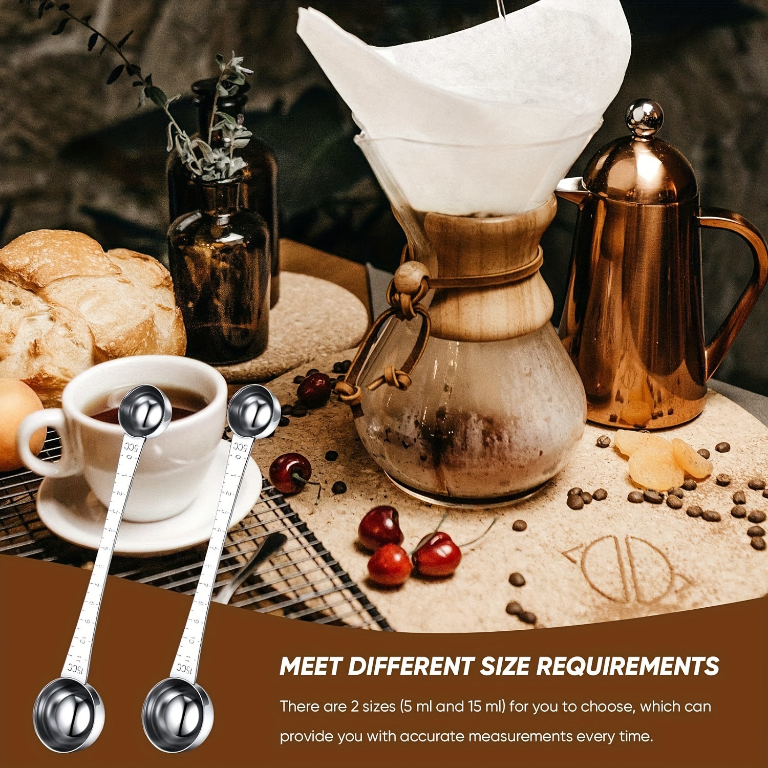 5 Cc 1 Teaspoon 5 Ml Long Handle Scoop for Measuring Coffee