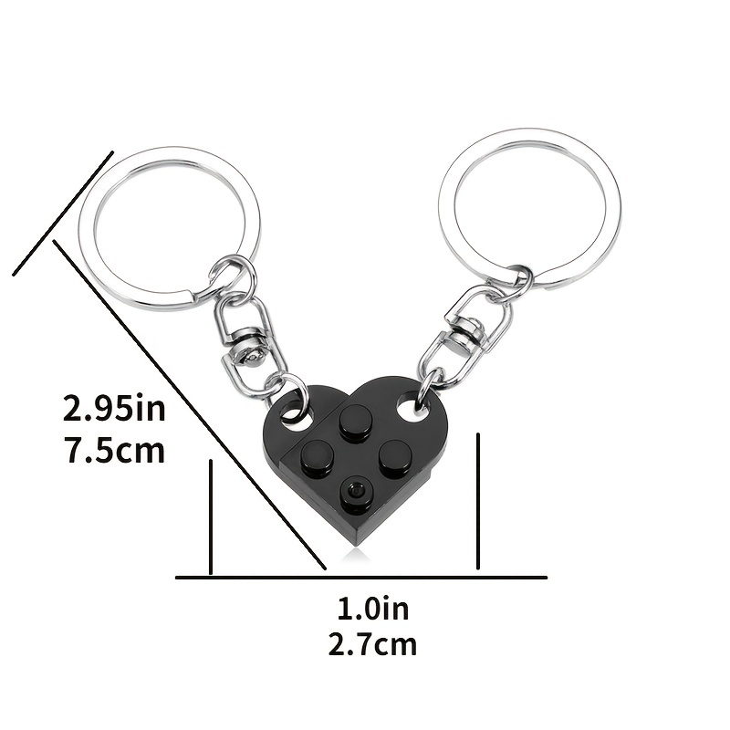 Heart Keychain Couples Matching Stuff For Boyfriend Girlfriend