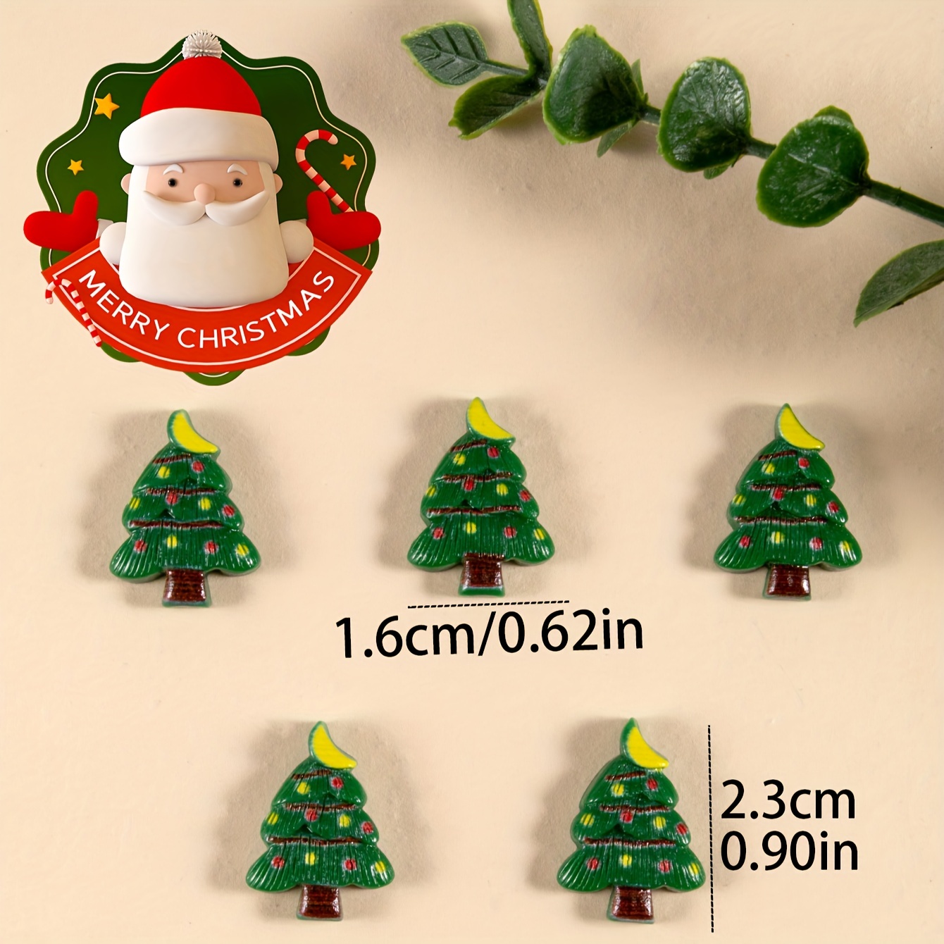 Glass Christmas Theme Tree Beads For Jewelry Making Diy - Temu