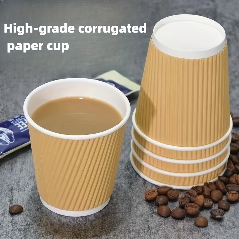 Paper Coffee Cups With Cover High quality Heat insulated - Temu