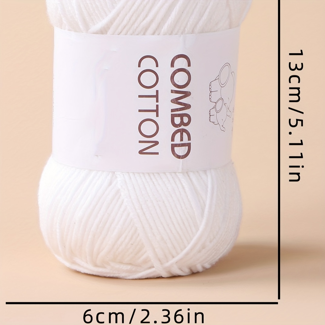 Combed Cotton Wool Soft Comfortable Yarn For Crocheting And - Temu