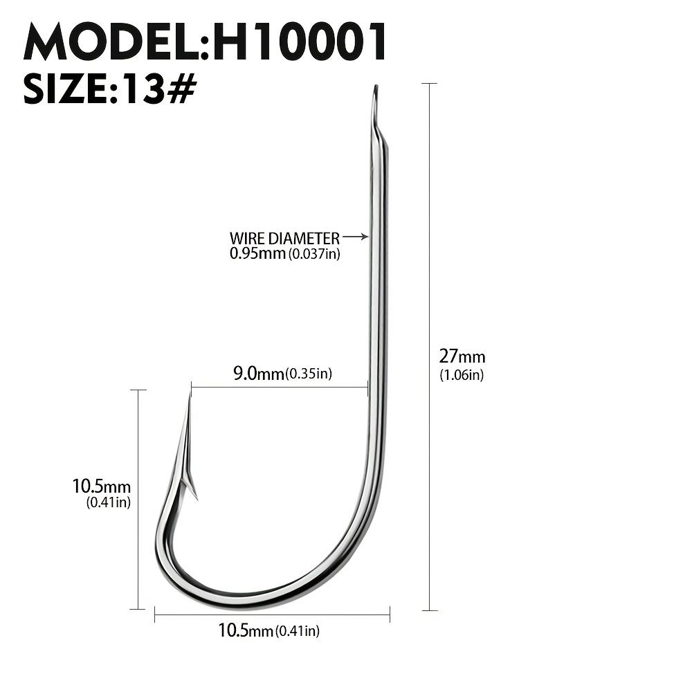 Aberdeen Long Shank Blackfish Hooks For Saltwater Freshwater