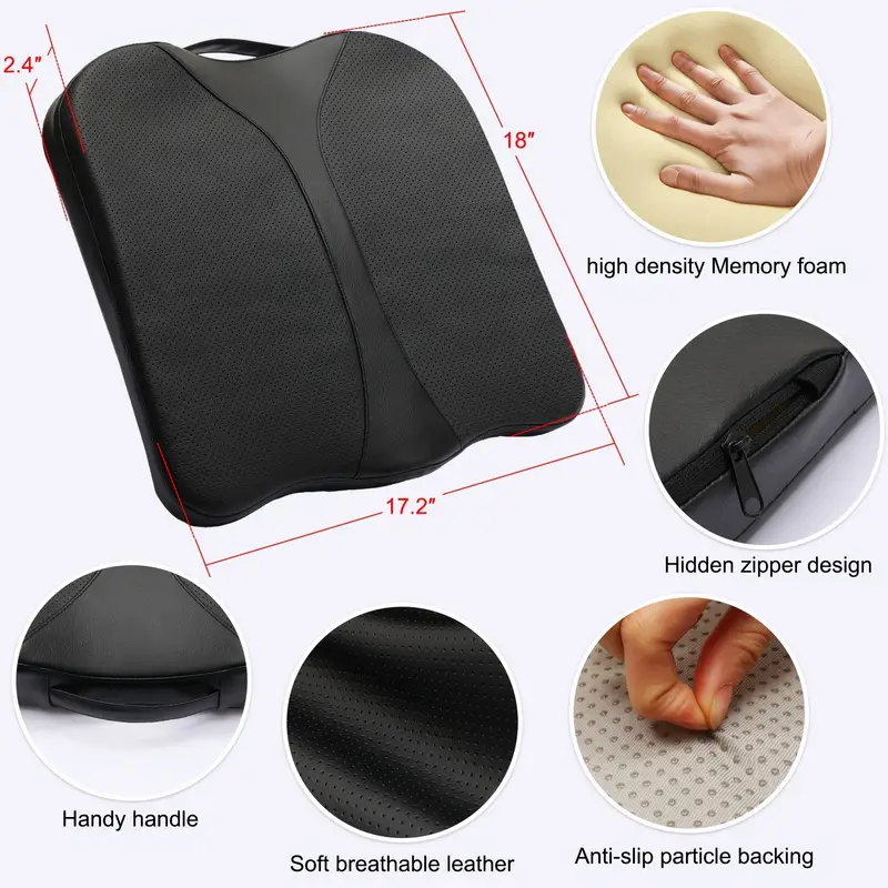 Leather Car Seat Cushion, Heightening Car Seat Cushions
