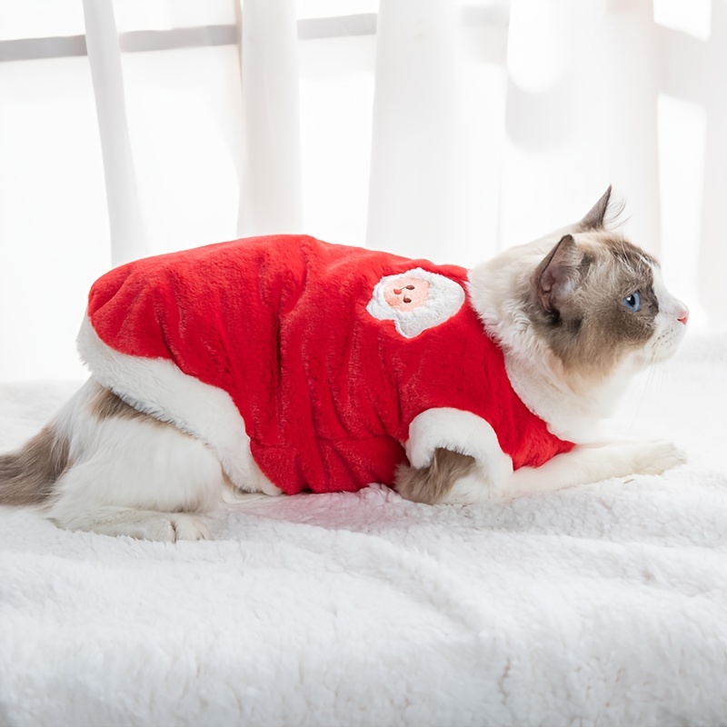 Cute Winter Clothing For Cats, Plush Vest To Keep Cats Warm In Winter,  Prevent Hair Loss - Temu Germany