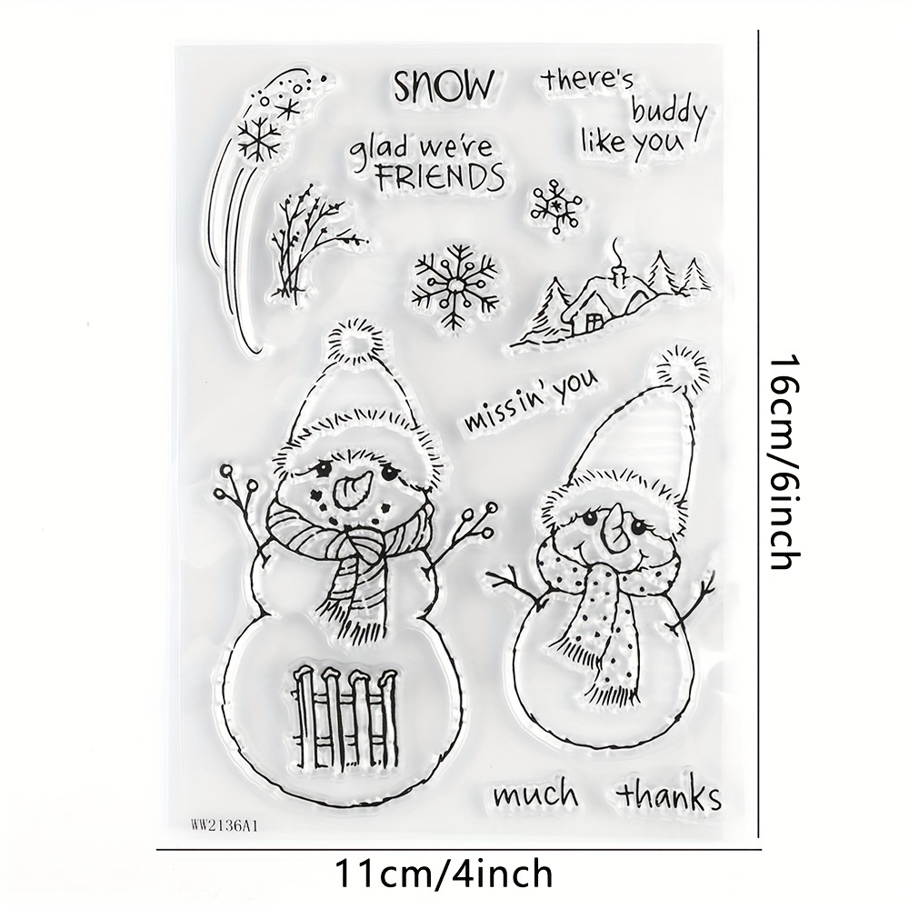 Transparent Rubber Seal Stamps Retro Rubber Clear Stamp For - Temu