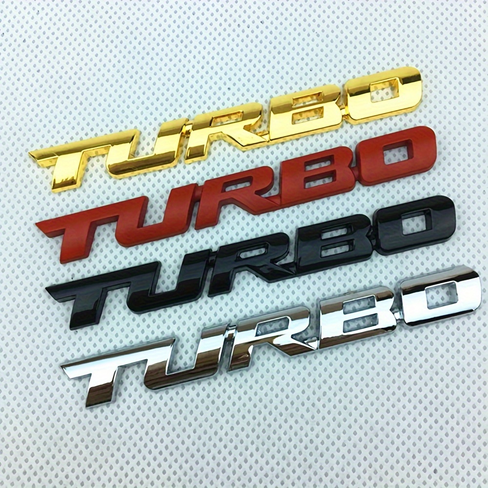 

Your Car With 3d Metal Turbo Emblem - Alloy Decal Sticker For All Cars! Car Badge Decoration Auto Accessories