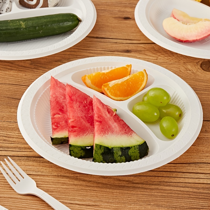 Disposable Plates, Biodegradable Corn Starch Material, Party And Restaurant  Supplies, Fruit Plates, Salad Plates - Temu