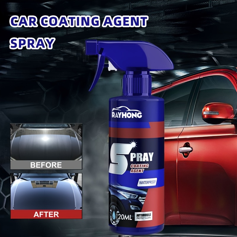 3 in 1 High Protection Quick Car Coating Spray, Car Scratch Nano Repair Spray, Plastic Parts Refurbish Agent, Quick Coat Car Wax Polish Spray for Cars