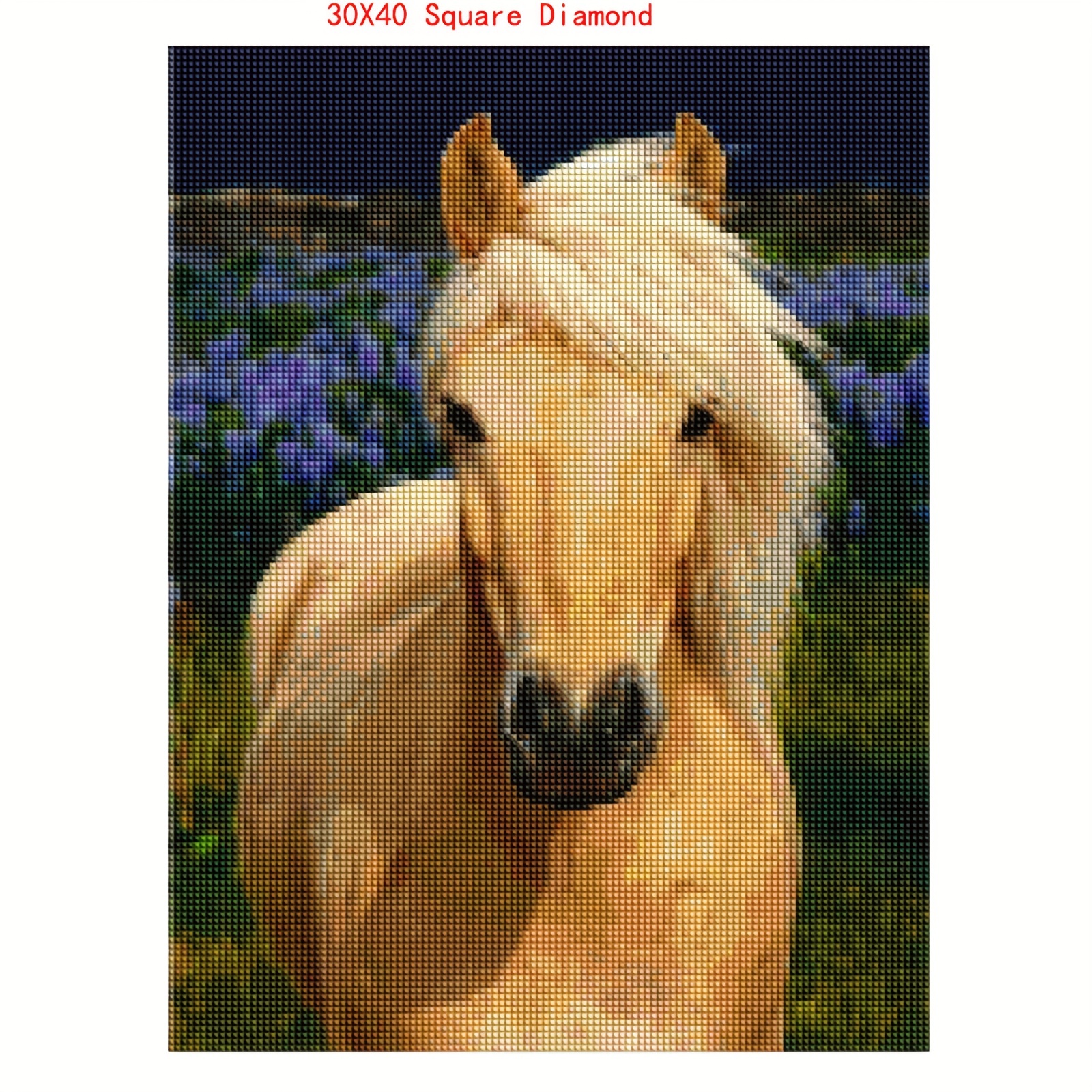 Horse Artificial Diamond Painting Kits 5d Animal Diy Diamond - Temu