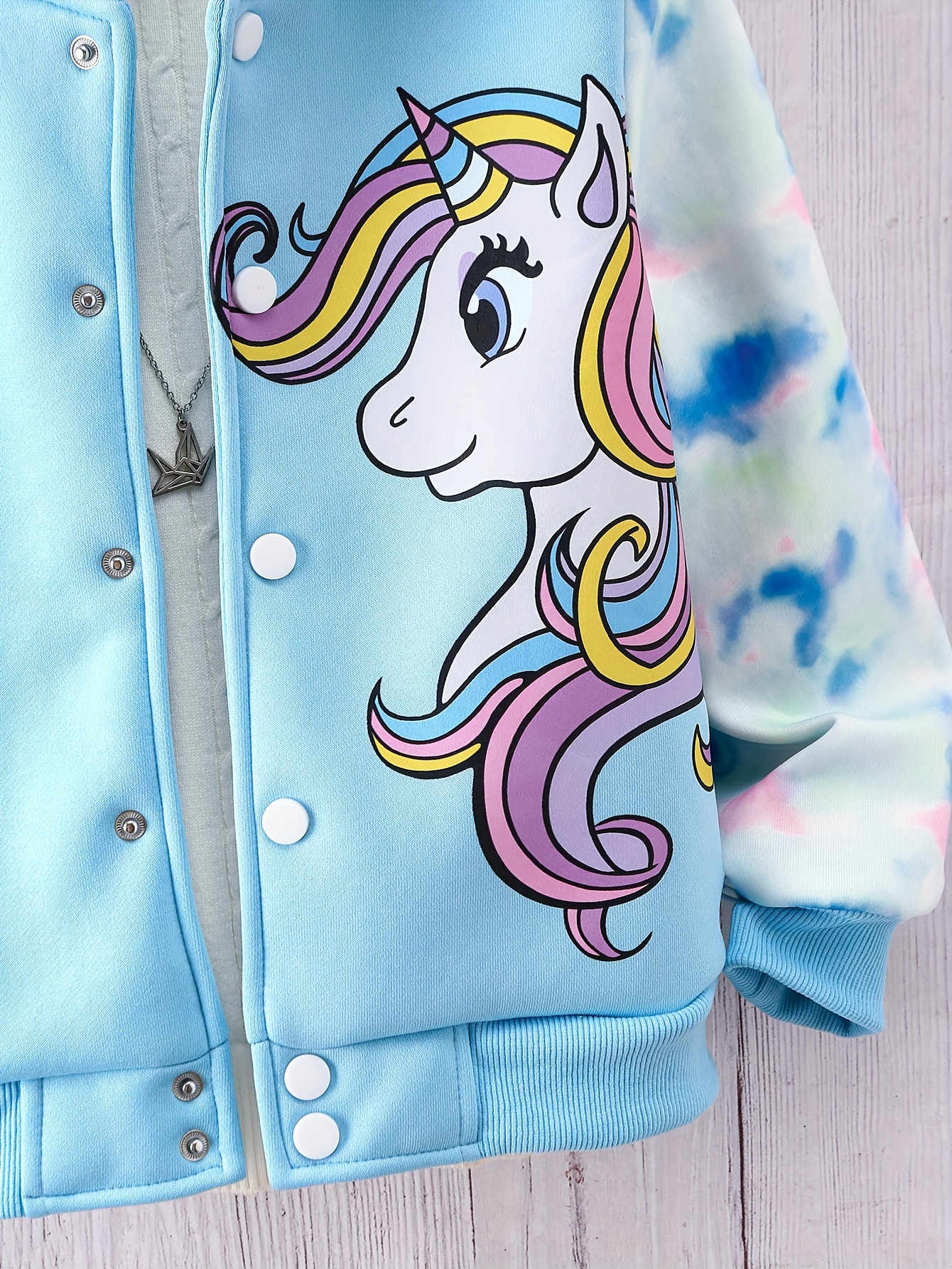 Girls unicorn clearance bomber jacket