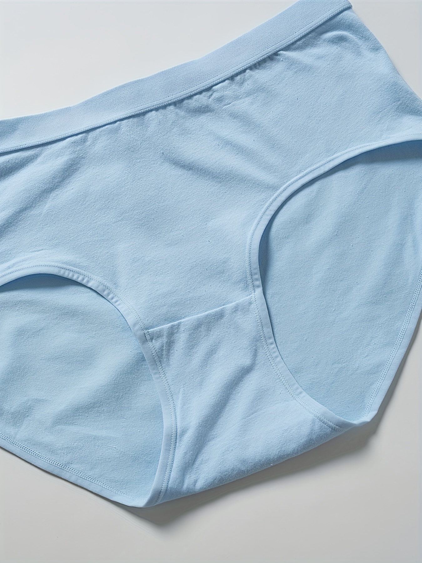 Plus Size Basic Underwear Set Women's Plus Solid High - Temu