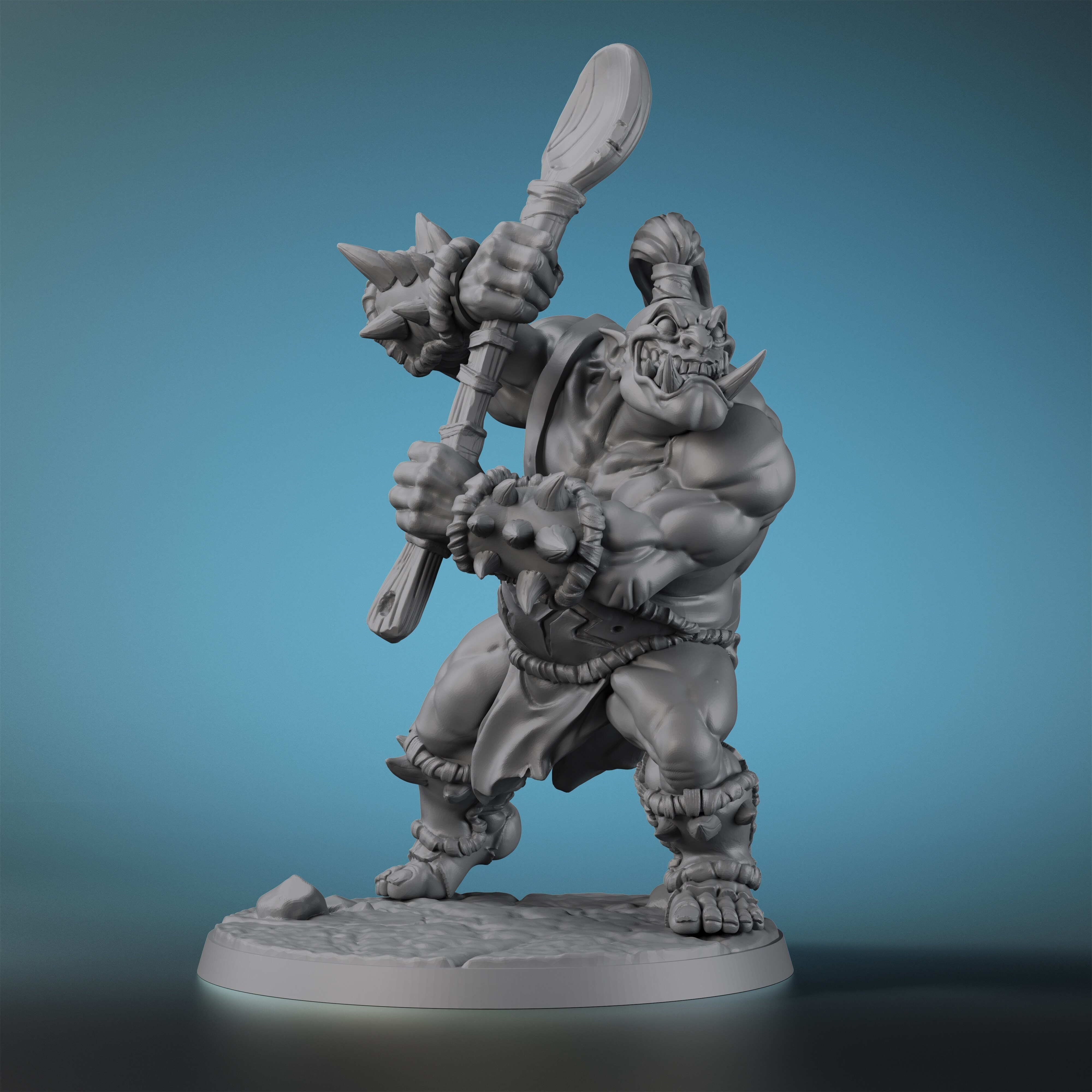 Cook Ogre Miniature Premium 3d Printed Fantasy Tabletop - Temu Australia