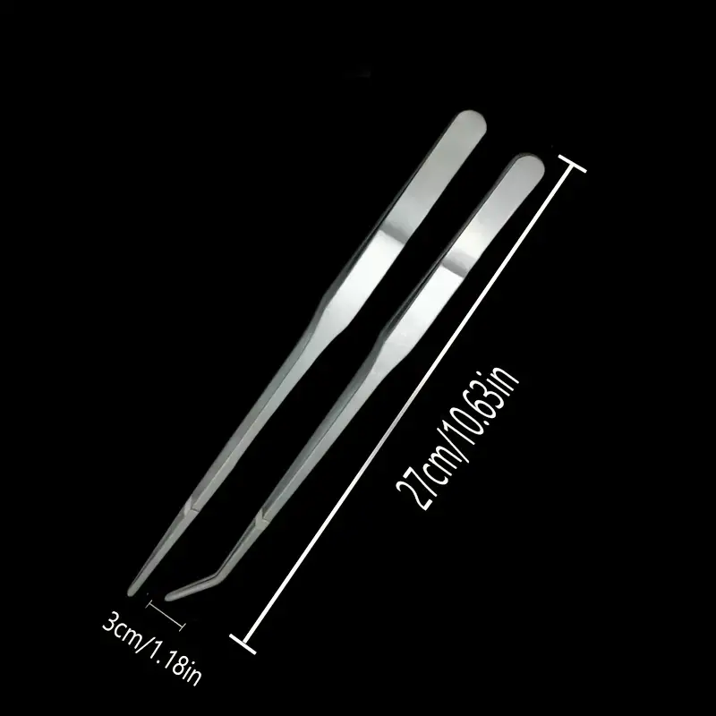 Long Tweezers Curved Aquascaping Tools Stainless - Temu