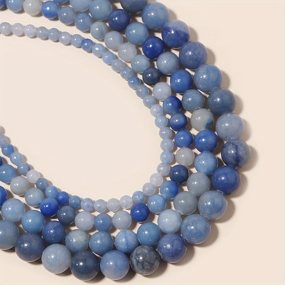 Cheap 126 PCS 6mm Blue Pony Beads Round Blue Beads DIY Jewelry