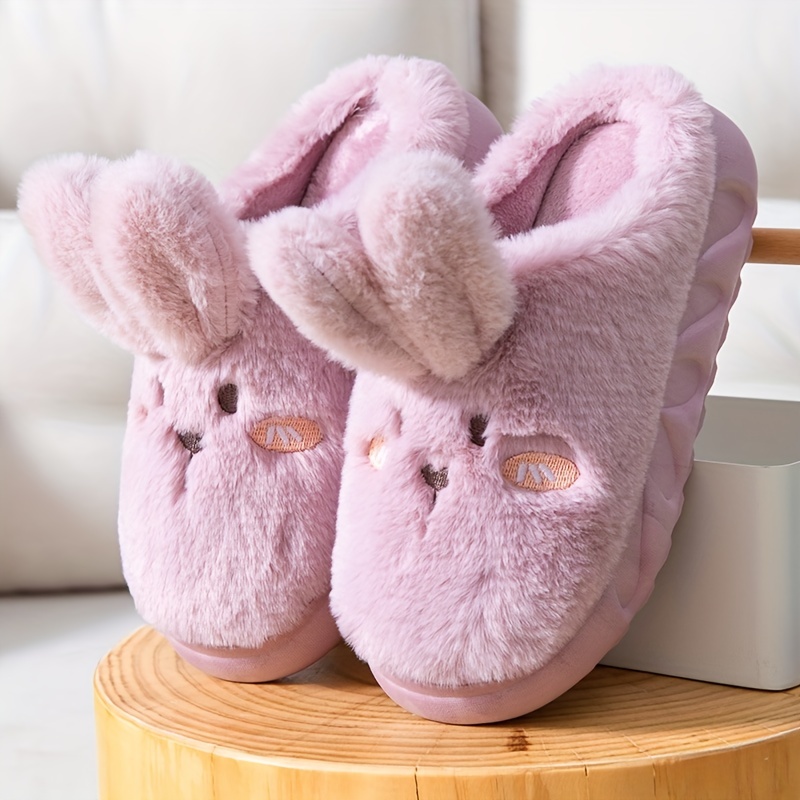 Fluffy Bunny Slippers - Ivory | Boden UK