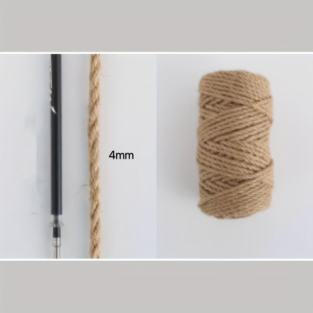 Jute Twine Natural Craft Rope Lightweight Synthetic Rope - Temu