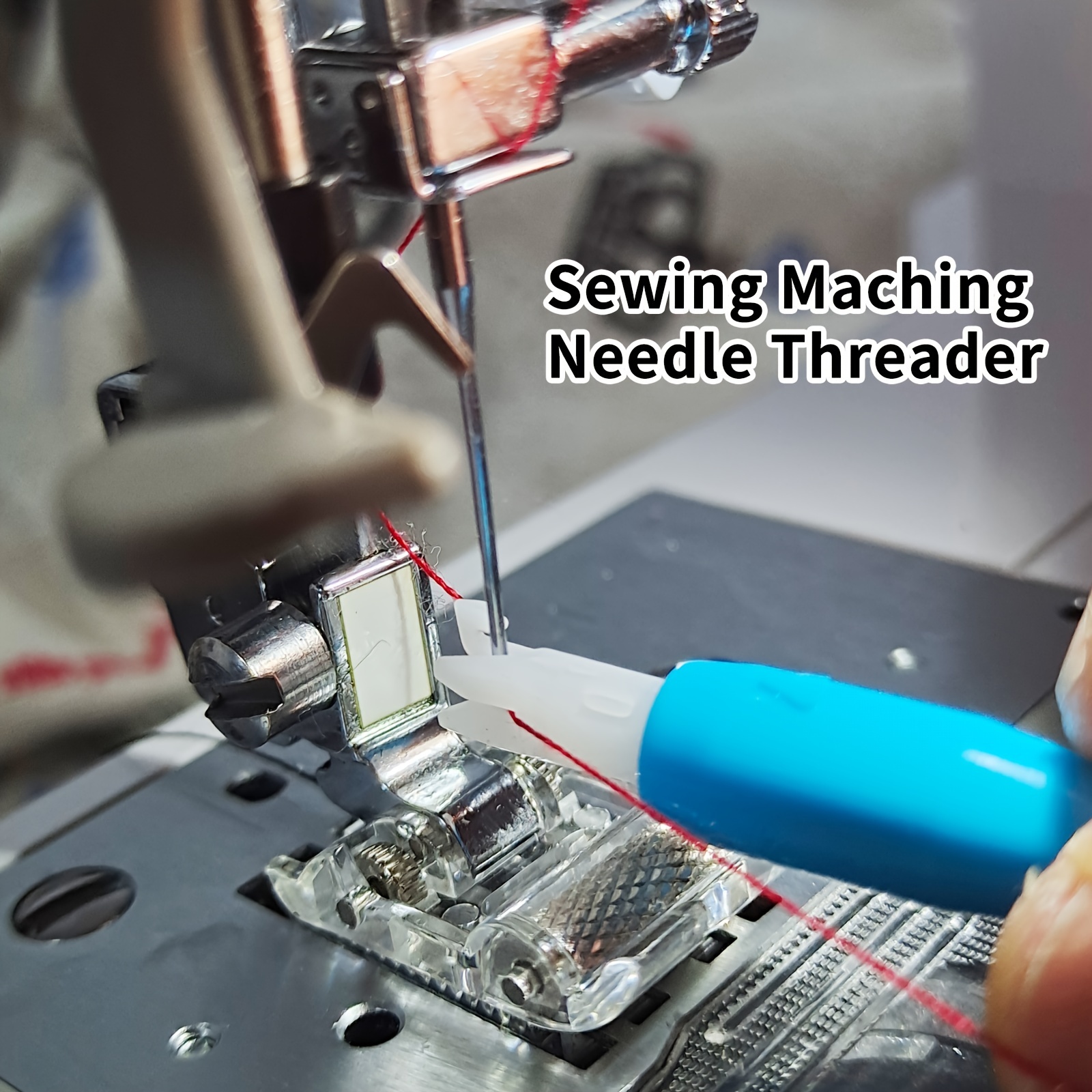 Enhebrador de agujas para máquina de coser, 10 unidades, enhebrador de  agujas tipo pescado, herramienta de enhebrador de agujas de bucle para  máquina