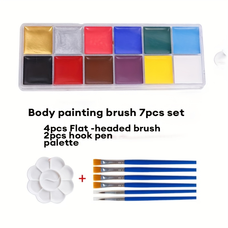 20 Colors Face Body Painting Beauty Palette Oil Safe Kids Flash