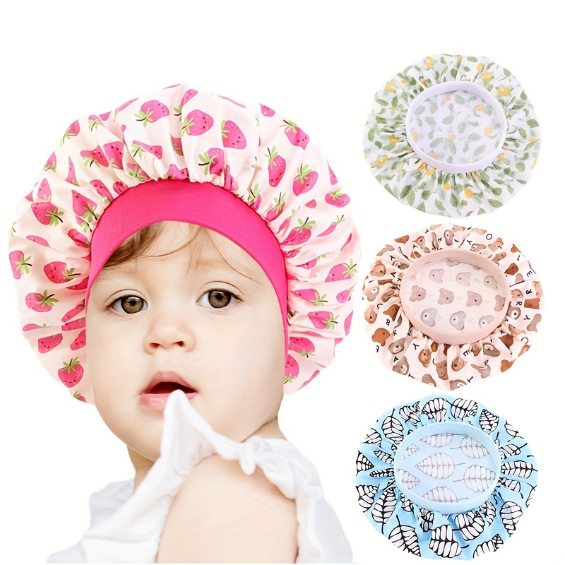 Bonnet De Bain En Satin Pour Bébé Pour Cheveux Bouclés, Bonnet En Satin  Soyeux Réglable Réversible À Double Couche Pour Enfant En Bas Âge, Livraison Gratuite Pour Les Nouveaux Utilisateurs