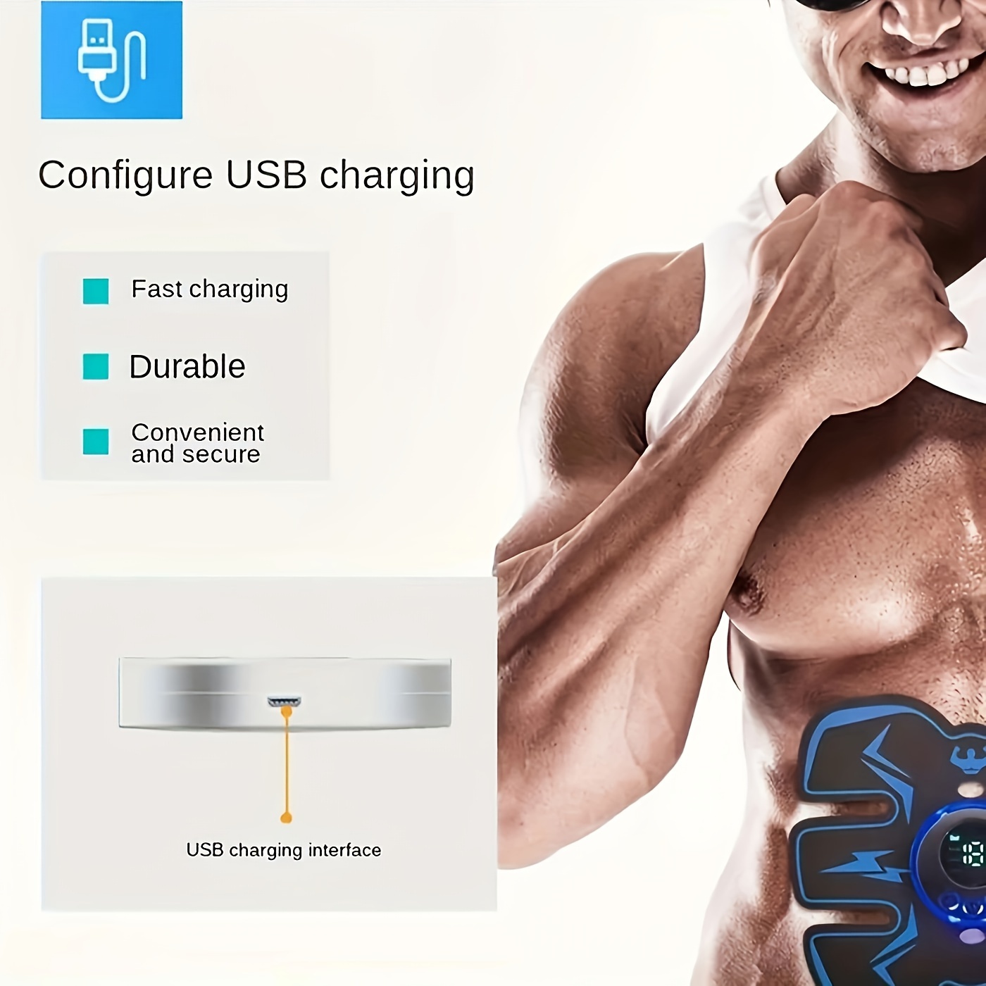 Tone Your Abs Buttocks Hips At Home With Muscle Stimulator - Temu