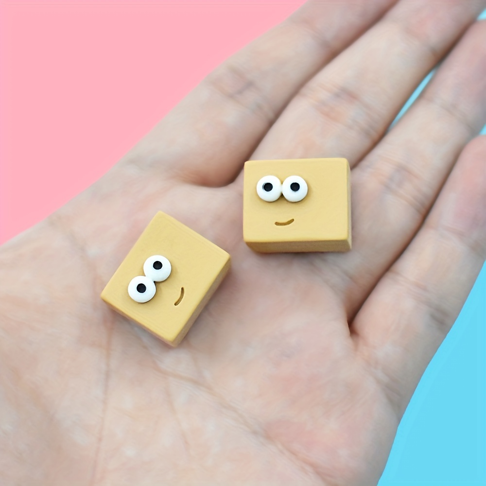 Resin Accessories Cute Cartoon Three dimensional Big Eyes - Temu