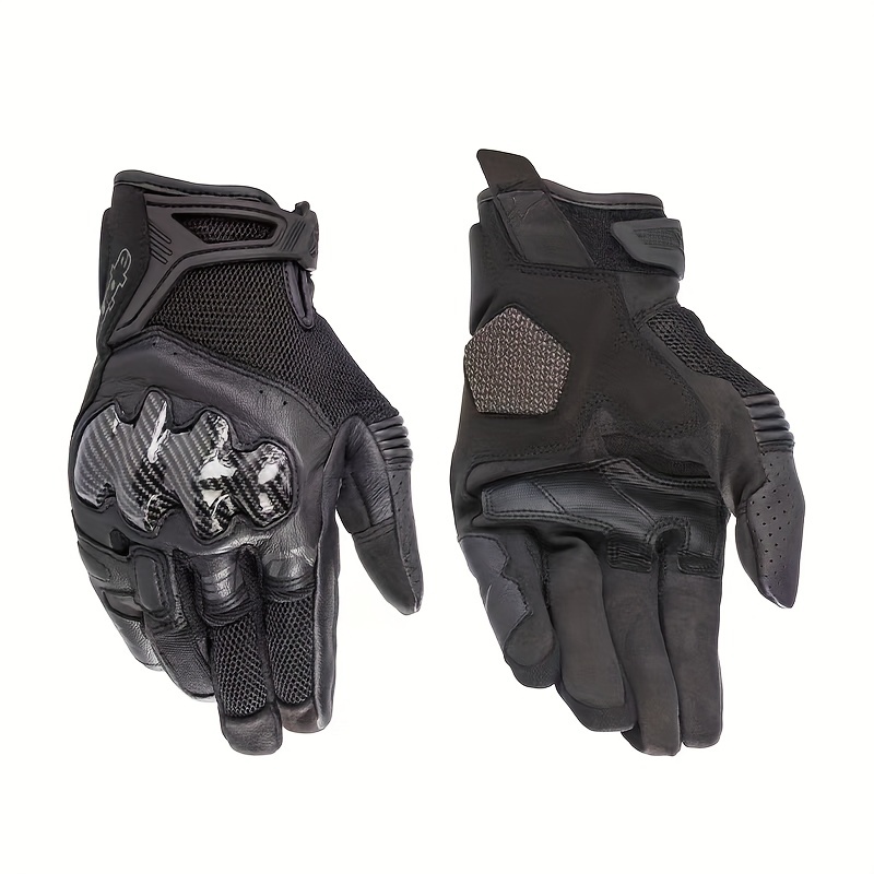 Guantes Cuero Piel Cabra Motocicleta Hombre Mujer, Guantes Ciclismo  Pantalla Táctil, Guantes Ciclismo Deportes Motor, Ahorra Dinero En Temu