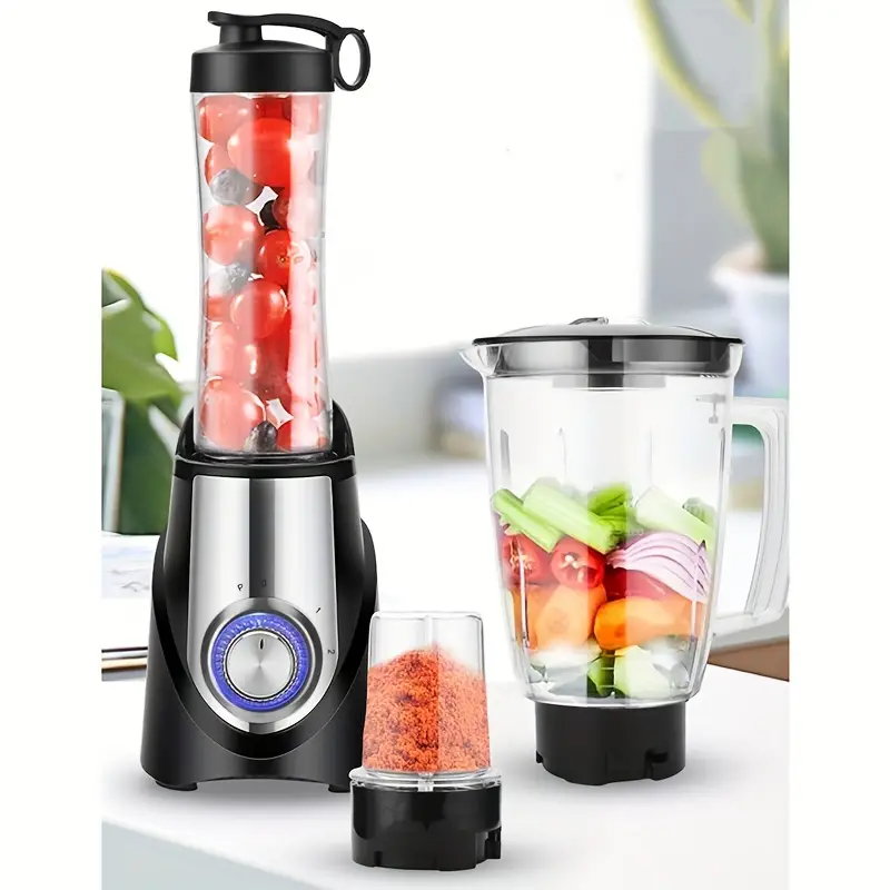 1pc electric blender powerful motor mixer electric grinder food processor vegetable chopper for shakes and smoothies kitchenware kitchen accessories kitchen stuff small kitchen appliance details 0