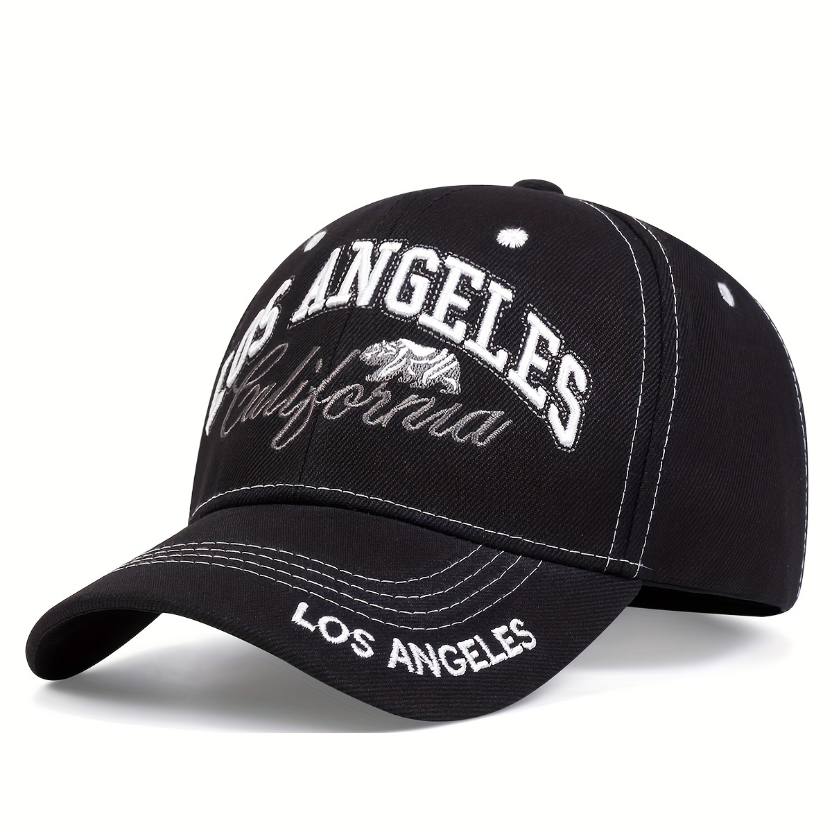 Los Angeles Embroidered Hip Hop Cap - Adjustable, Lightweight & Stylish Sun Hat For Men And Women