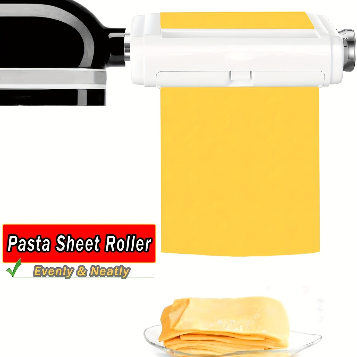 Pasta Maker Attachment For Kitchenaid Standmixers, Included Pasta Sheet  Roller, Spaghetti Cutterettuccine Cutter Maker Accessories And Cleaning  Brush - Temu