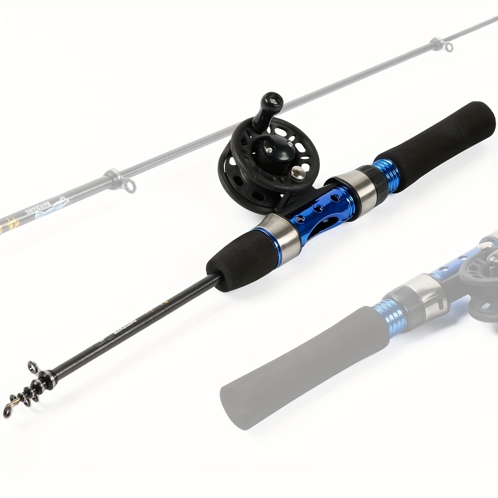 Sougayilang Ice Fishing Series, 1 Pc 121.92 Cm Blue Ice Fishing Rod, Ice  Fishing Wheel & Ice Fishing Rod Combos Mini Fishing Rod, Shrimp Fishing Rod  - Sports & Outdoors - Temu Austria