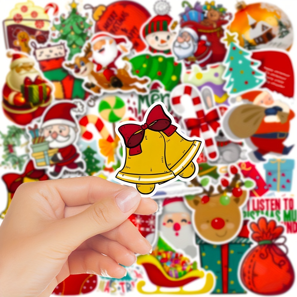 Christmas Stickers Classroom Homemade Christmas Stickers - Temu