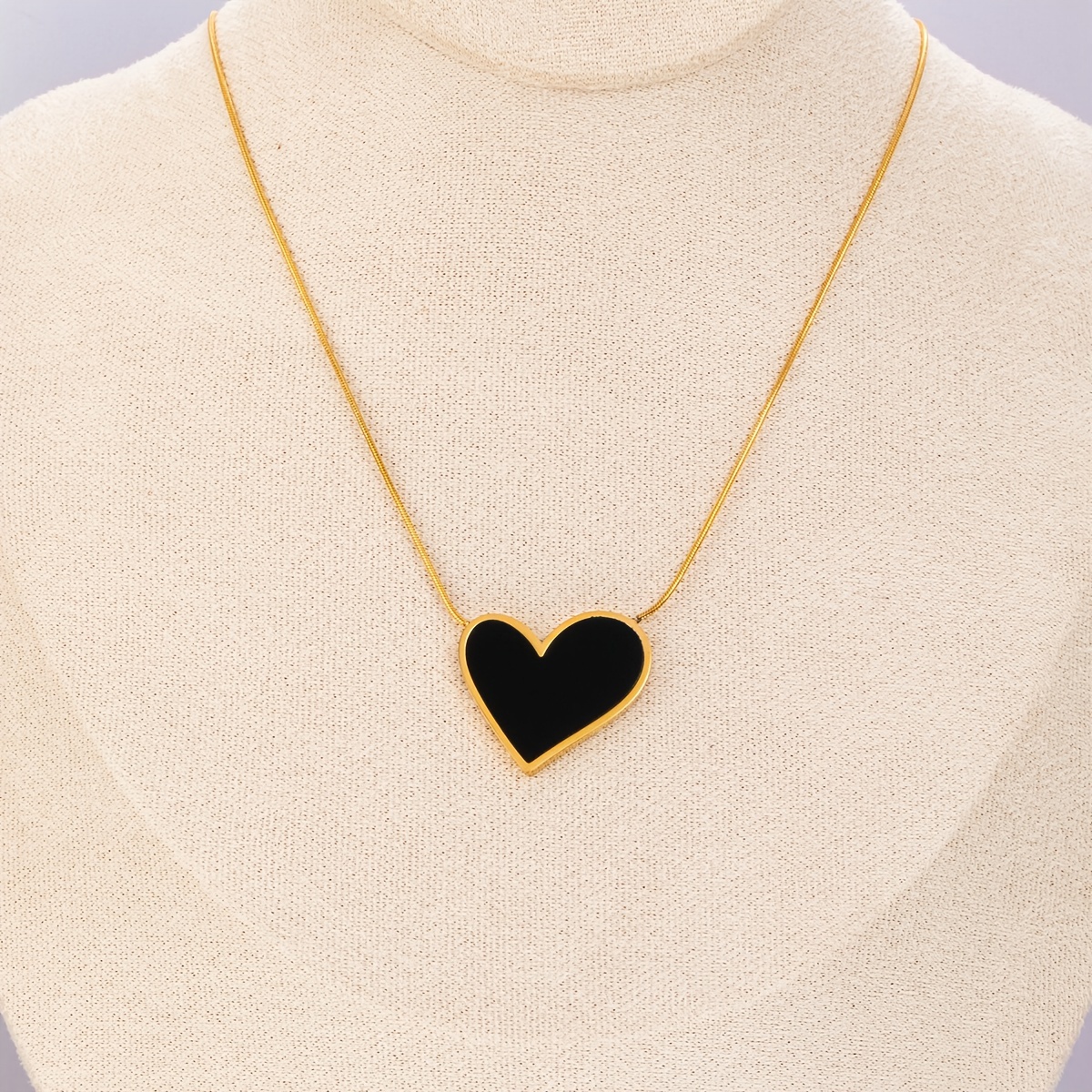 Big Heart Necklace - Temu