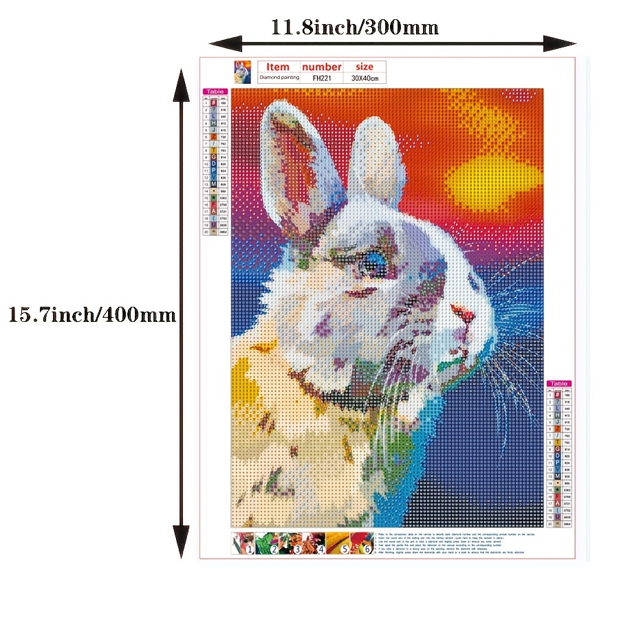 Rabbit Easter Egg Diamond Painting Kit Suitable For - Temu