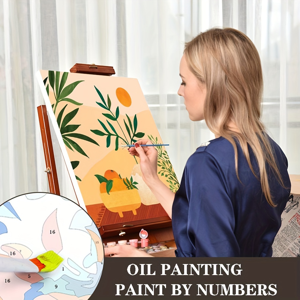 Adults Kids Paint by Numbers Sun DIY Oil Painting