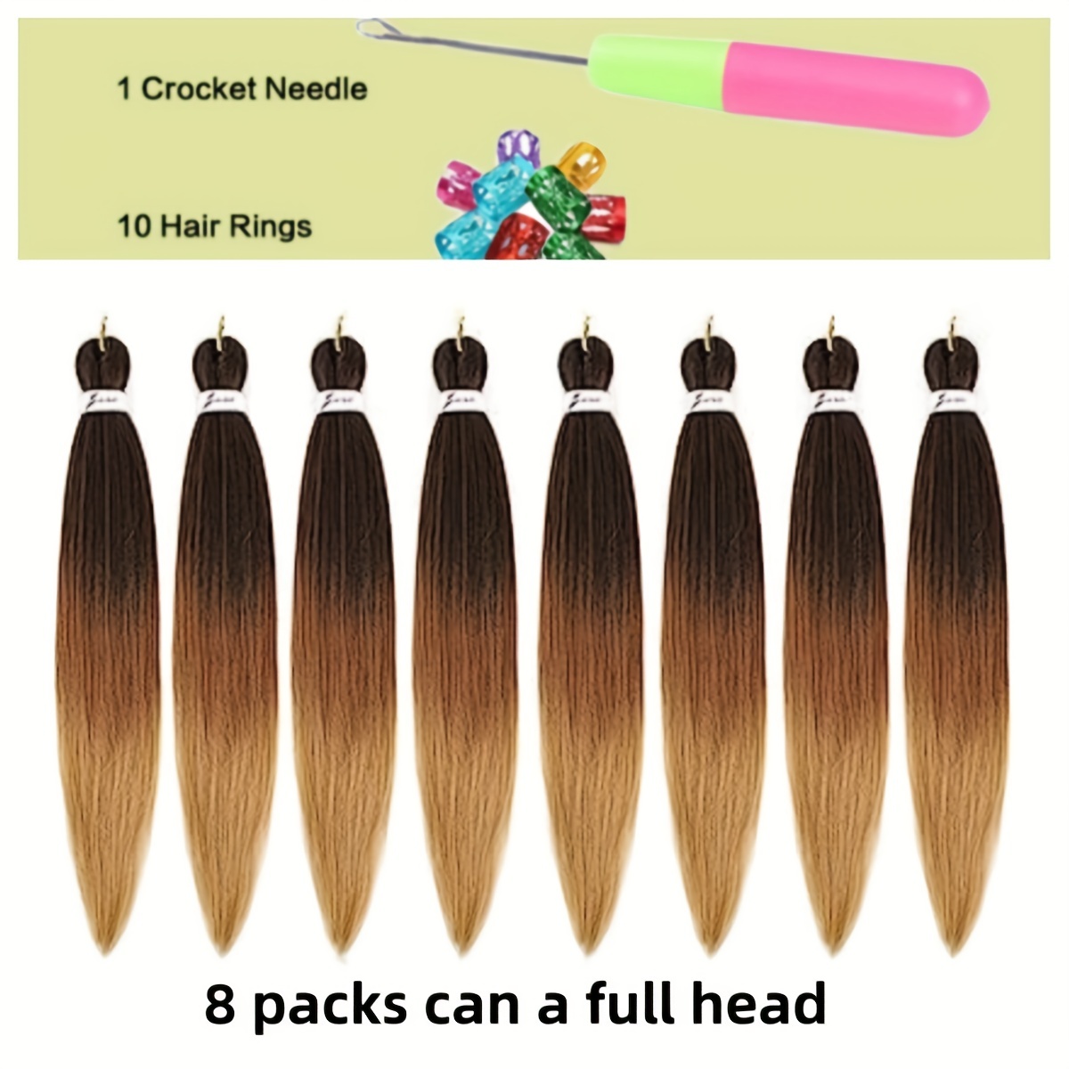 Pre Stretched Braiding Hair Extensions Women Professional - Temu